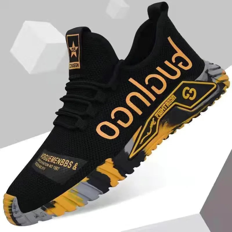 2025 Fall Breathable Thin Flying Woven Mesh Comfortable Casual Shoes Fashionable and Versatile Running Sneakers Men's Shoes