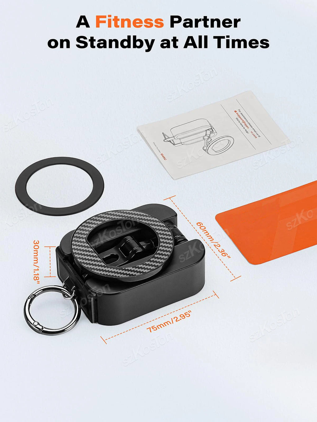 Magnetic Phone Holder with Universal Tray Table Clamp & Metal Ring 360° Rotation Dual-sided Magnets Phone Stand for iPhone 17-12