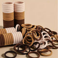 30-200 pieces of women's hair accessories, basic headband, headband tie, ponytail holder, simple and fashionable nylon
