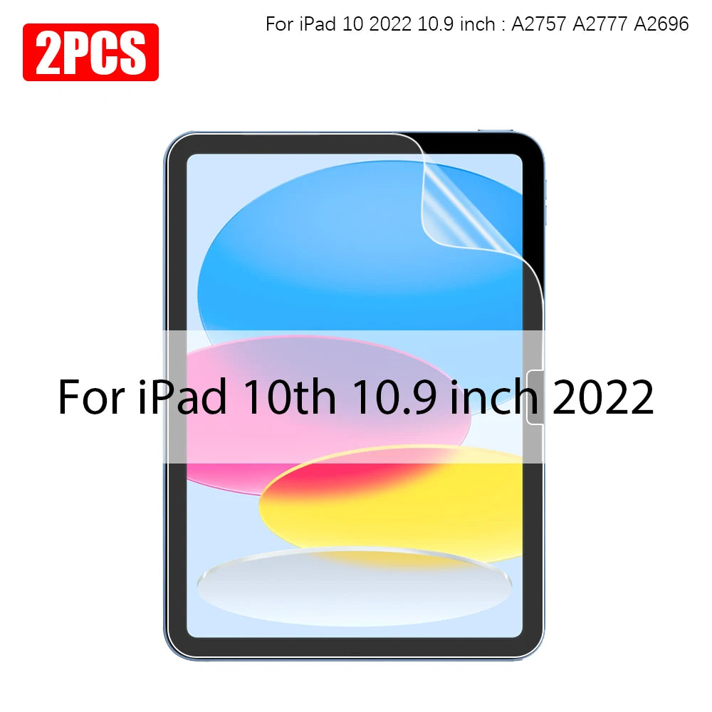 2PCS Paper Feel Film For Ipad 10 10th Pro 13 M4 M5 12.9 2025 Screen Protector Ipad Air 11 5 4 M3 M2 A16 9th Generation Mini 6 7