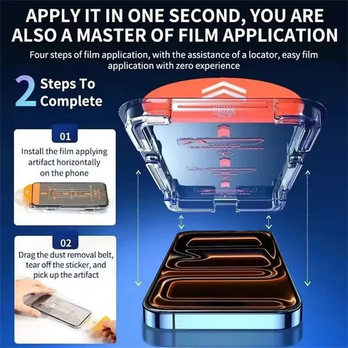 1-5Pcs Anti Spy Screen Protector For iPhone 18 17 16 15 14 13 12 11 Pro Max XS XR Air 7 8 Plus 16e One Click Installation Glass