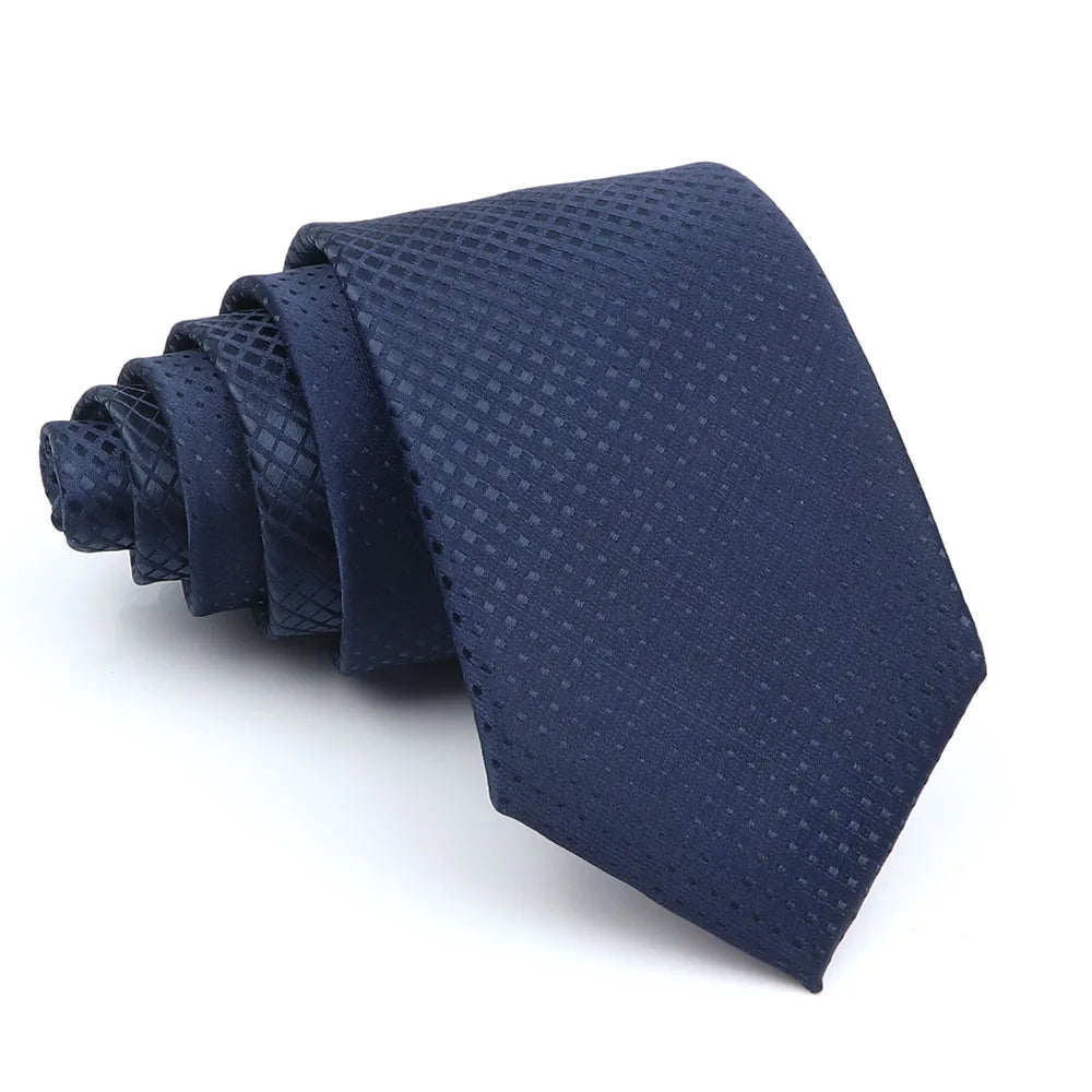 New Men's Casual 7CM Ties Classic Polyester Woven Party Neckties Fashion Burgundy Flower Man Neck Tie For Wedding Business Male
