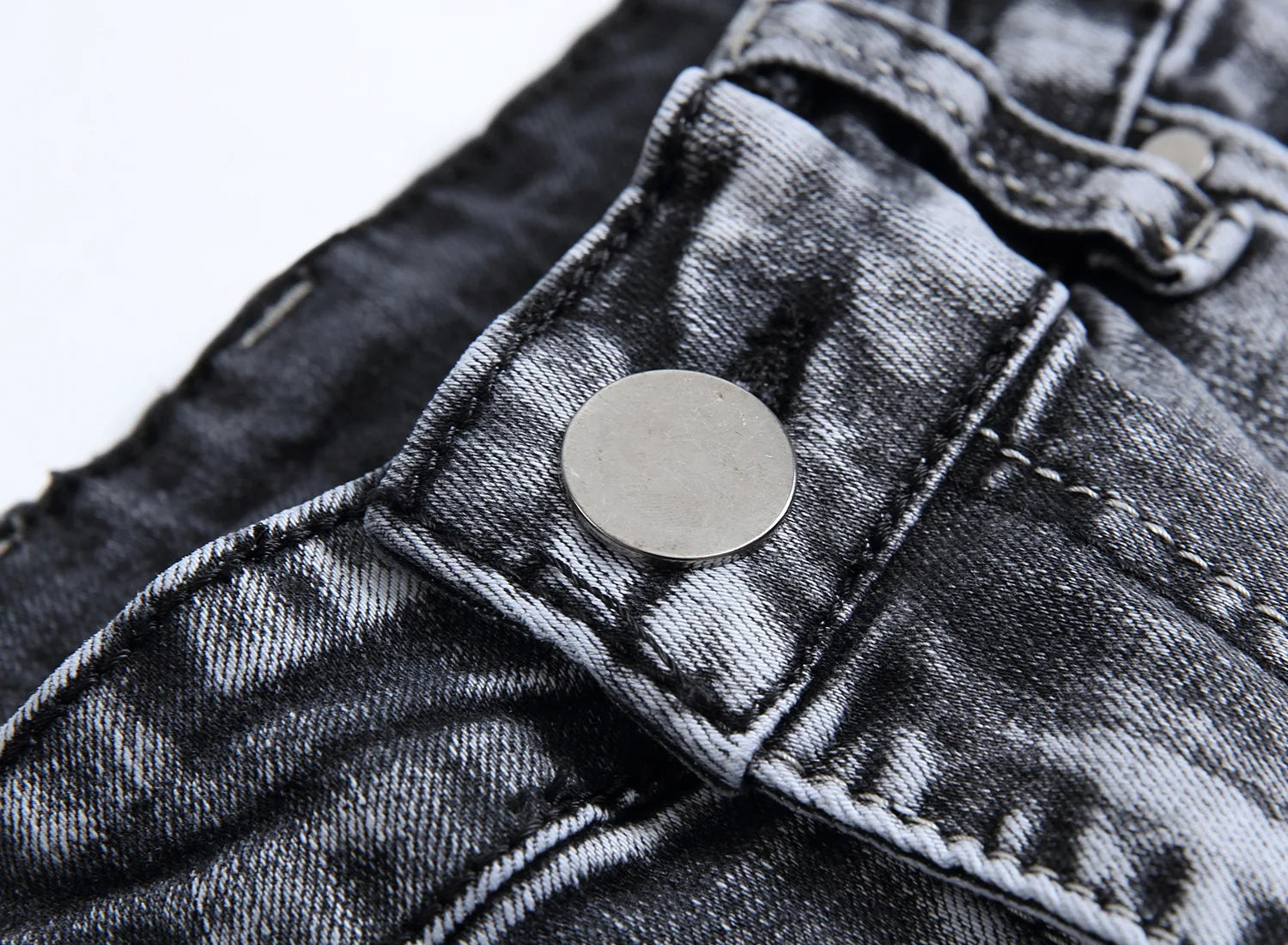 New 2026 Men's Grey Jeans Pants Fashion Casual Slim Fit Small Feet Long Pants Trend Versatile Stretch Denim Trousers for Men