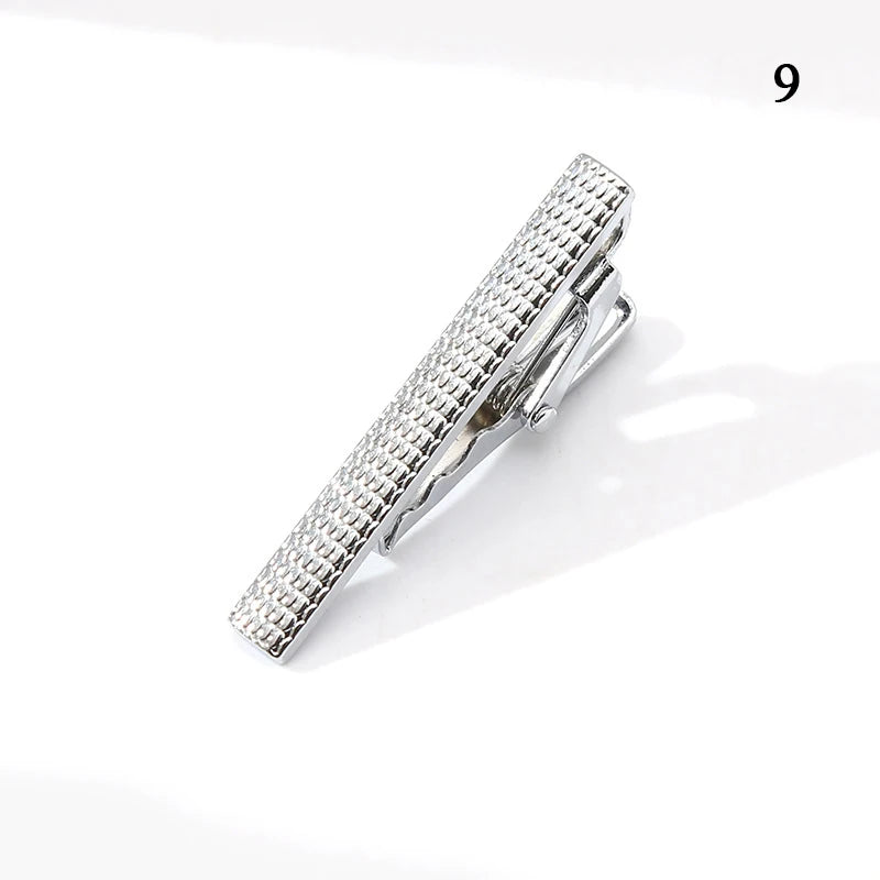 Tie Pin For Men Classic Tie Clips Copper Tie Bar Tie Collar Pin Business Corbata Necktie Clip Jewelry Gift Wedding Accessories