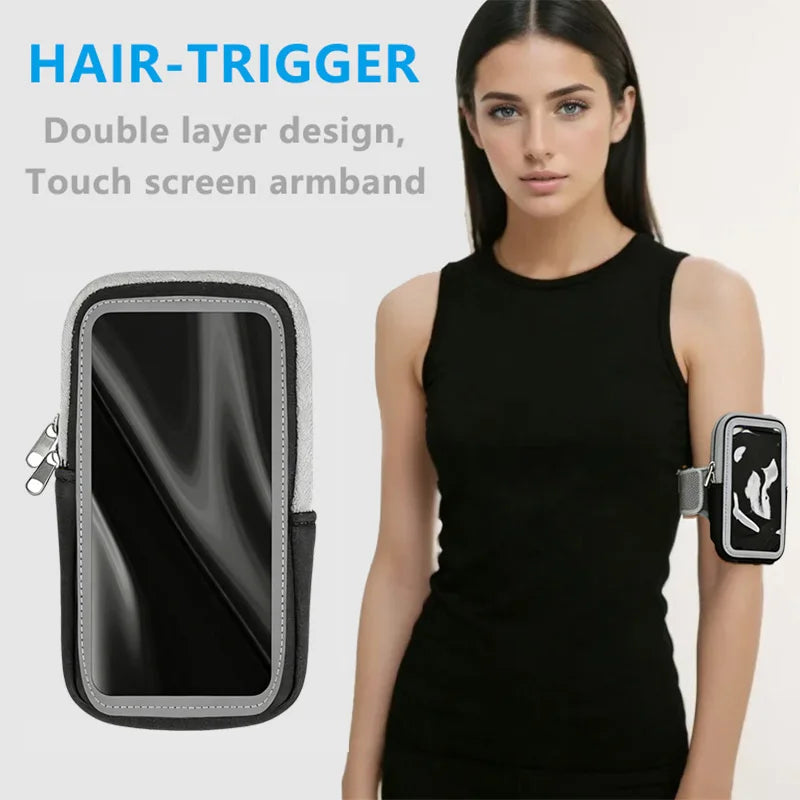 Phone Arm Bag Touch Screen Men Women Outdoor Universal Running  Arm Case Mobile Cell Pouch Bags Suitable For Phones Under 6 Inch