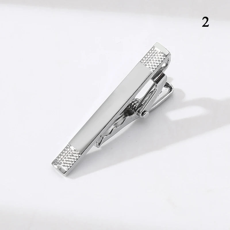 Tie Pin For Men Classic Tie Clips Copper Tie Bar Tie Collar Pin Business Corbata Necktie Clip Jewelry Gift Wedding Accessories