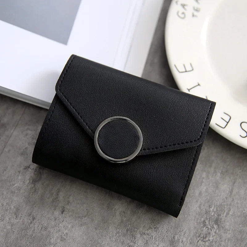 Wholesale Women Wallet Three Fold 0 Letter Lady Student Purse Cute Fashion Wallet Credit Card Bank Card Bus Card Purse Gifts