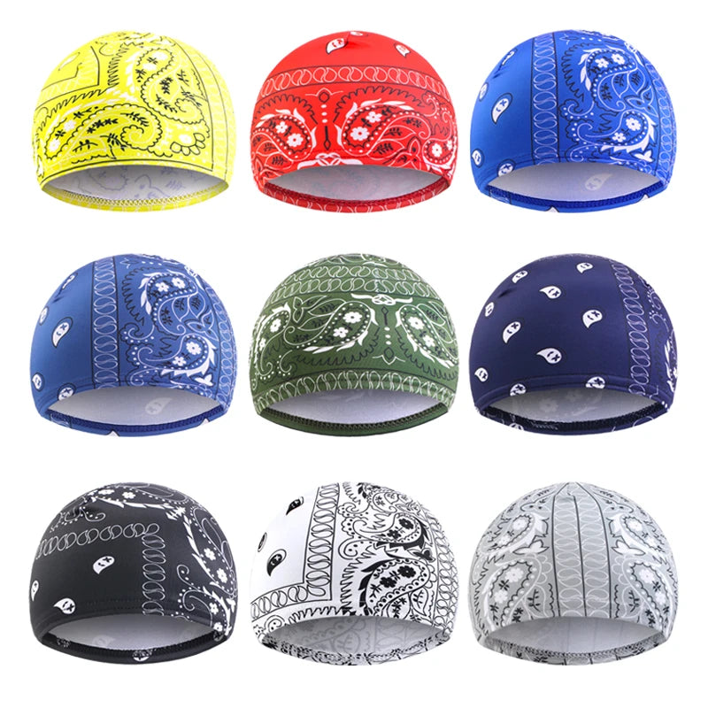 3PCS/LOT New paisley Wave Caps Thick Silky Breathable Dome Elastic Mesh Wig Cap Men Outdoor Wave Caps