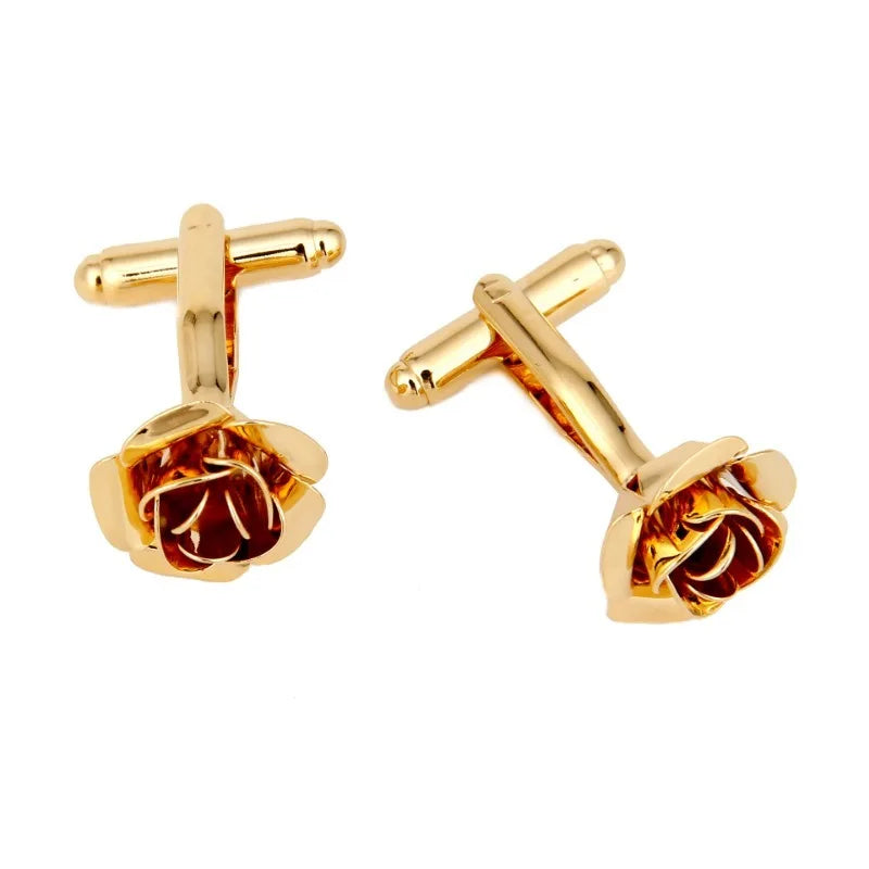 Copper Plated Cufflinks Light Luxury Fashion Men's Women's Formal Wear Suit Shirt Accessories High-end Banquet Wedding Gifts