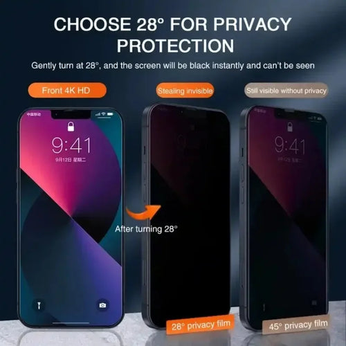 1-5Pcs Anti-Spy Tempered Glass For IPhone 15 14 13 12 11 Pro Max Full Cover Privacy Screen Protector For IPhone 13 14 15 Glass