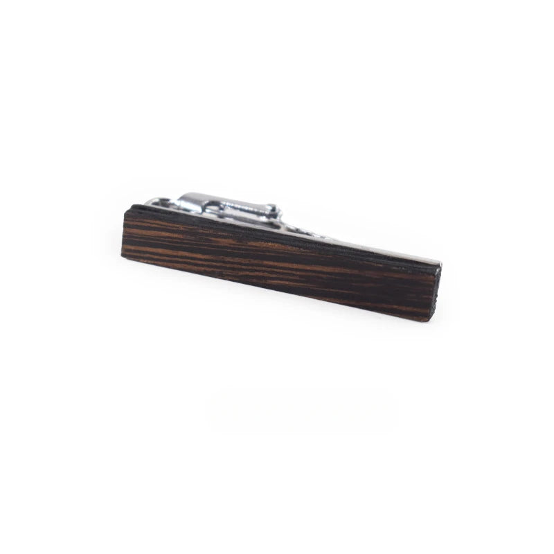 Fashionable Wooden Tie Clips 4cm Small Classy Anti-slip Clip Man's Suit Decorative Tie Clips