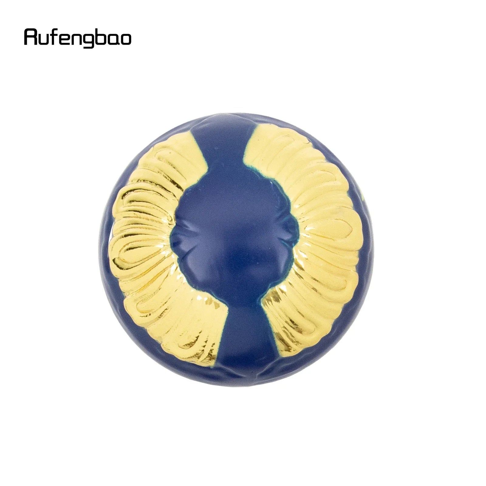Golden Blue Luxury Round Handle Fashion Stick for Party Decorative Walking Cane Elegant Crosier Knob Walking Stick 93cm