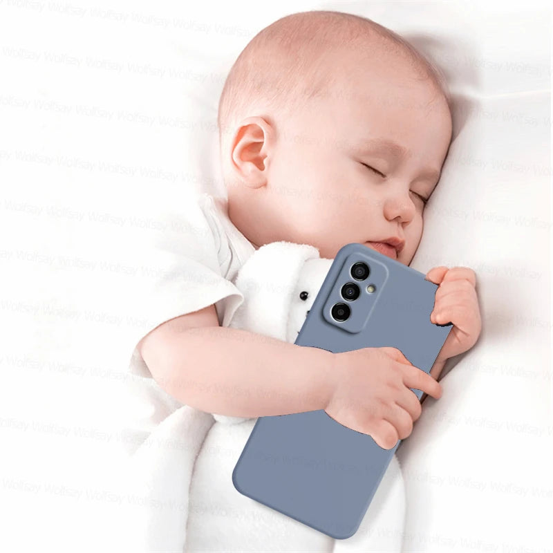 For Samsung Galaxy M13 4G Case Samsung Galaxy M13 M23 M33 M53 5G Cover Shockproof TPU Liquid Silicon Phone Case Samsung M13 4G