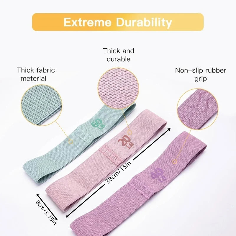 3 Pcs Resistance Bands for Working Out, Exercise Bands Workout Band for Men Women, Stretch Bands for Yoga, Pilates Exercise