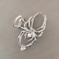 Halloween Spider Hairpin Pearl Charm Design Metal for Women, Aesthetic Mini Hair Side Clip, Party School Office Everyday Cute
