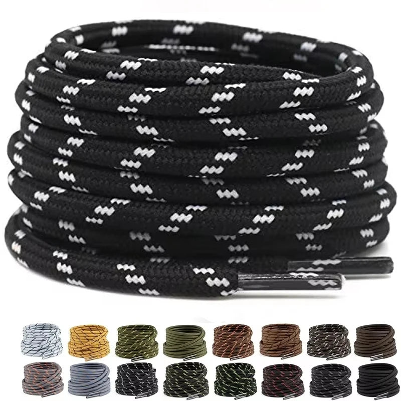 1Pair Round Shoelaces Outdoor Hiking Sports Shoe Laces Kids Sneakers Shoe lace Length 100/120/140/160CM Lacets Baskets 19 Colors