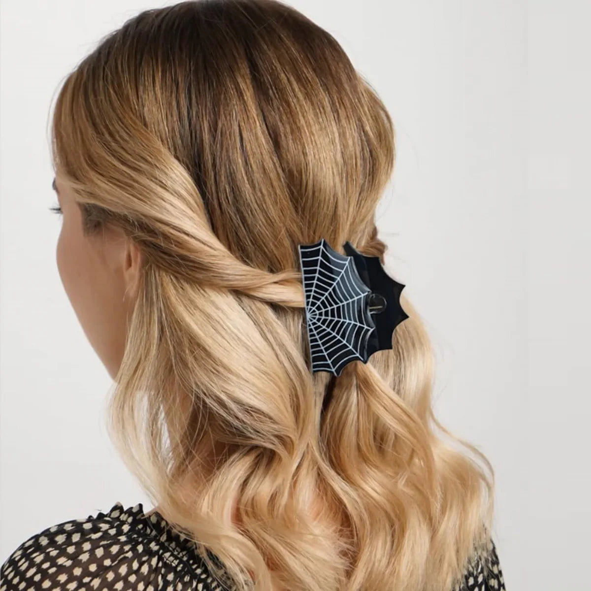 Cute Halloween funny hair accessories |  Cartoon Animal Ponytail Holder with Playful Moon & Star Design | Perfect for Halloween