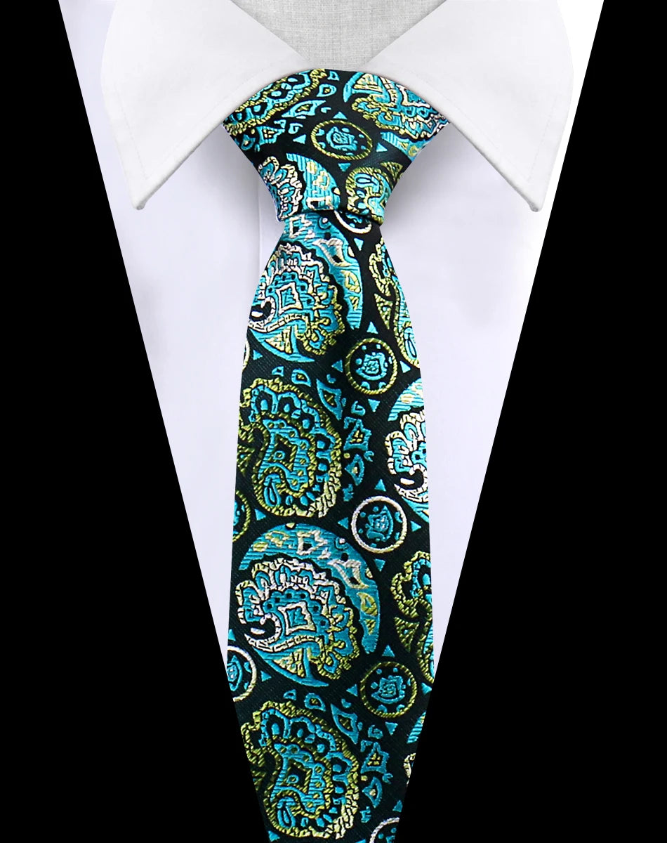 Men Tie Necktie For Men Business Wedding Party Luxury Paisley Necktie Fashion Floral Mens Neck Tie Accessories Wholesale Gravata