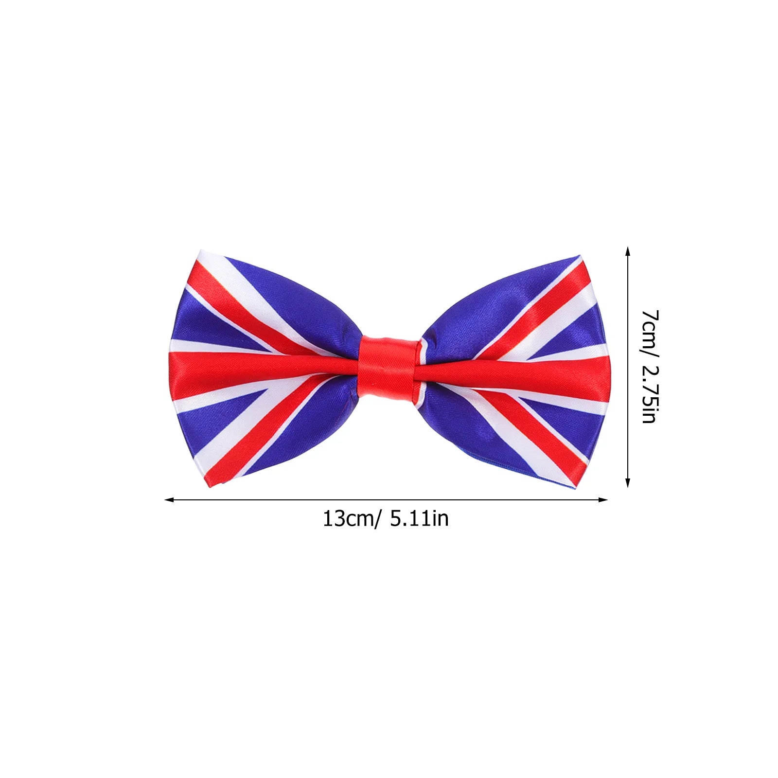 Men Uk Flag Bowtie Printed Big Patriotic Novelty Bowknot Casual Formal Business Wedding Graduation Tie Men Uk Flag Bowtie