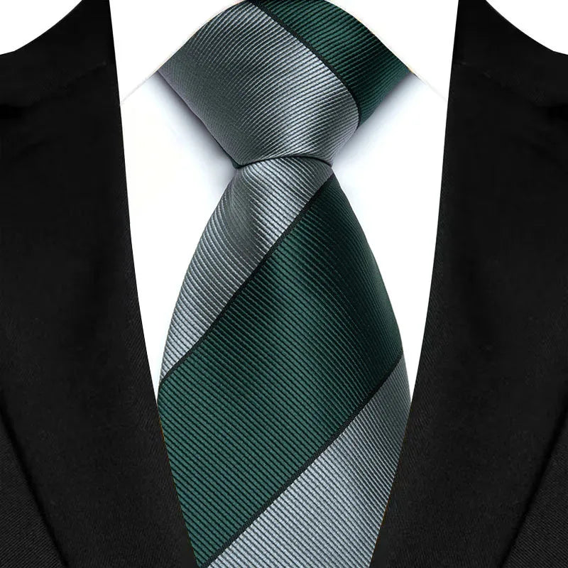 8CM Men's Ties Necktie For Man Wedding Business Party Stripes Striped Jacquard Woven Neck Tie Daily Wear Accessories Gift