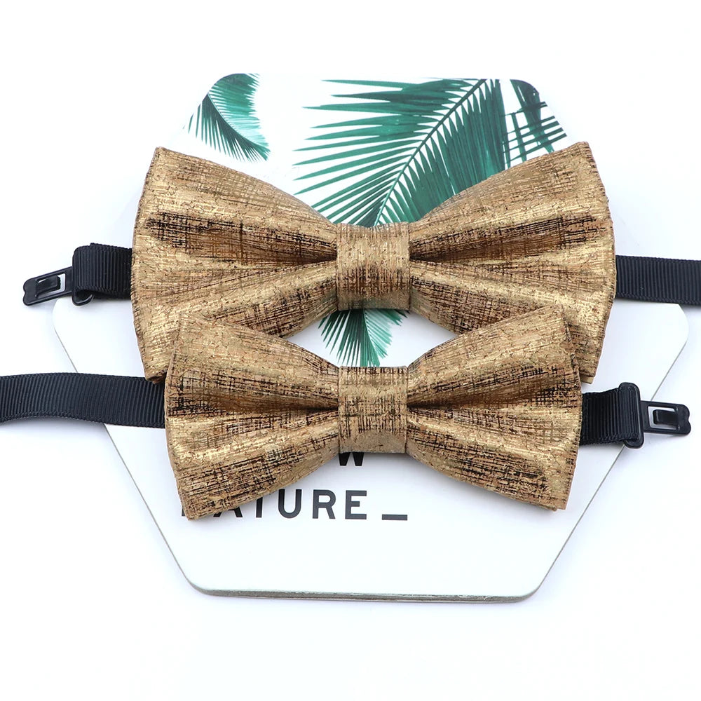 Novel Wooden Bow Tie For Man Women Cork Bowknot Retro Wood Handmade Bowties Daily Party Wedding Accessories Butterfly Wholesale