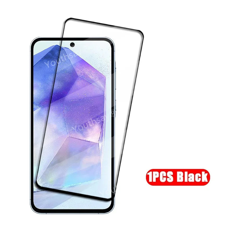For Samsung Galaxy A55 Tempered Glass Samsung Galaxy A55 A35 A25 A15 M55 M15 Screen Protector Protective Phone Film Samsung A55