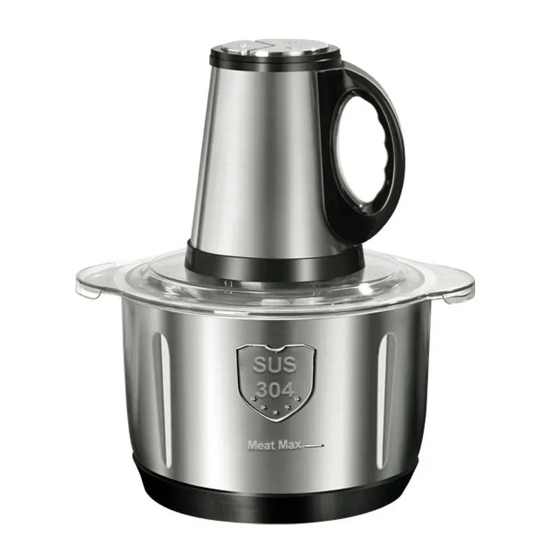 304 Stainless Steel Meat Grinder 3 Gears Adjustment 5L Electric Meat Mincer Mincing Machine Kitchen Chopper Food Processor