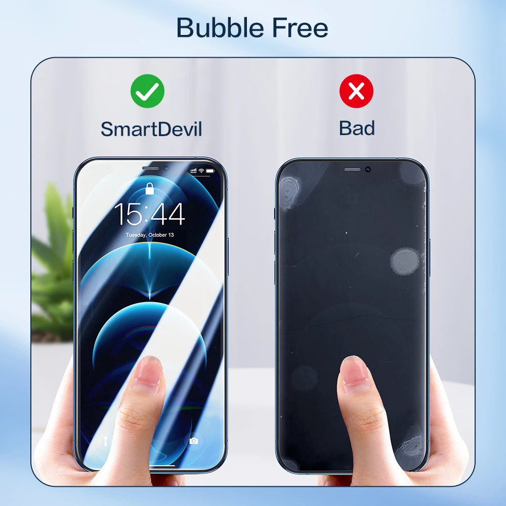 SmartDevil Screen Protector For iPhone 14 11 12 13 Mini Pro Max Tempered Glass X 8 7 Plus XS XR Non-full Cover Front Film