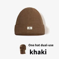 2In1 Mask Beanies Men Winter Balaclava Hat Knitted Hats Full Face Ski Bonnet Tactical Cycling Earmuffs Cap Knitted