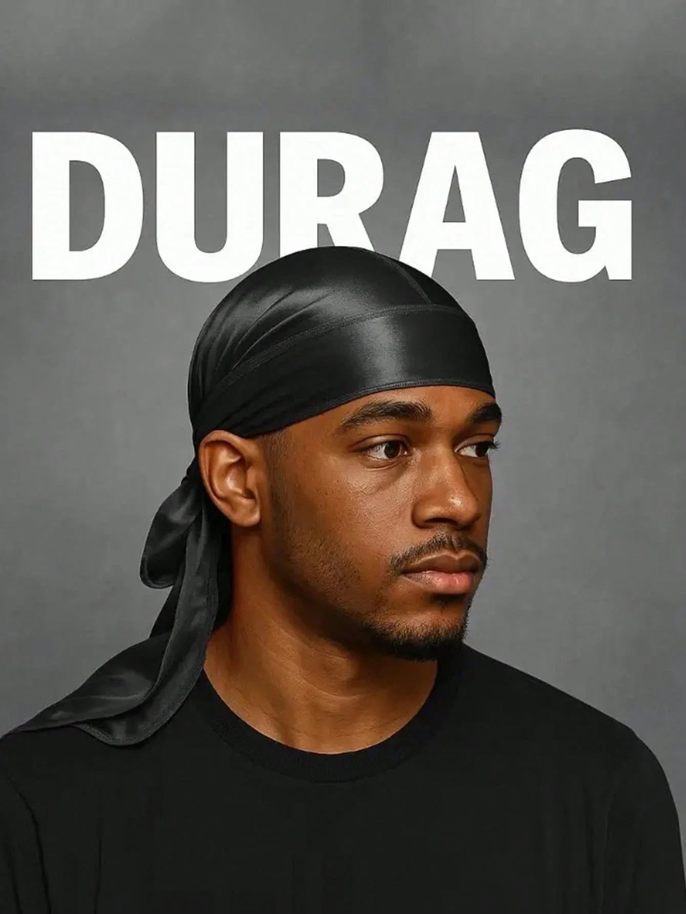 2pcs Satin Durag For Men Women Wave Cap Hair Styling Headwear