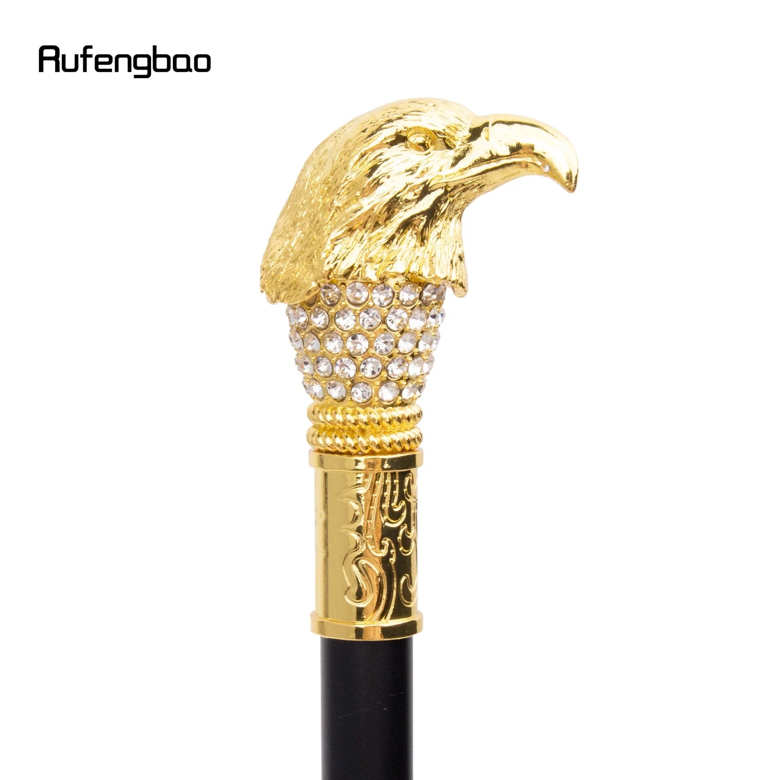 Golden White Eagle Head Decorative Stick  Parties Decorative Cane For Halloween For Cosplay And Parties, For Cosplay & Party