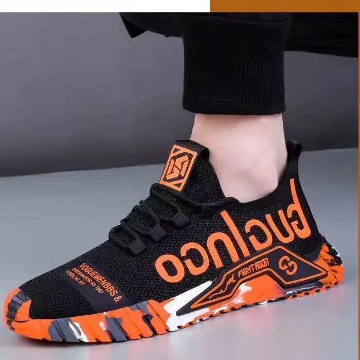 2025 Fall Breathable Thin Flying Woven Mesh Comfortable Casual Shoes Fashionable and Versatile Running Sneakers Men's Shoes