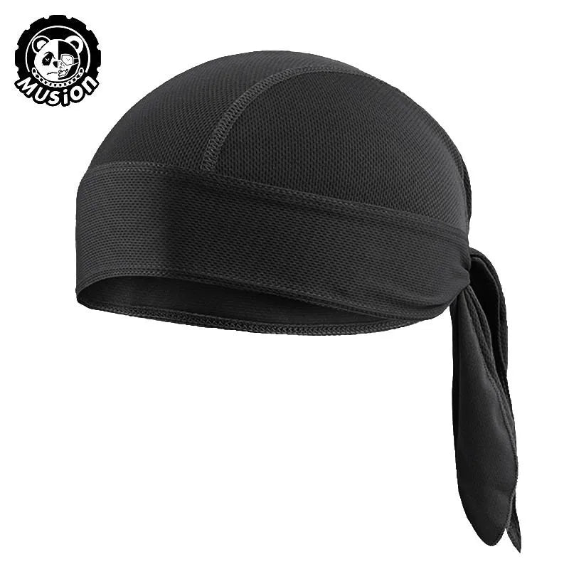 Durag for Men Cycling Pirate Hat Breathable Mesh Pirate Bandana Cap Sweat Absorbent Helmet Inner Head Cover Skull Cap for