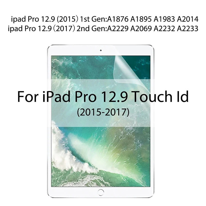 3pcs Screen Protector For iPad Pro 12.9 6th 5th 4th 3th 2th 1th Generation For iPad Pro 2022 2021 2020 2018 2017 2015 PET Film