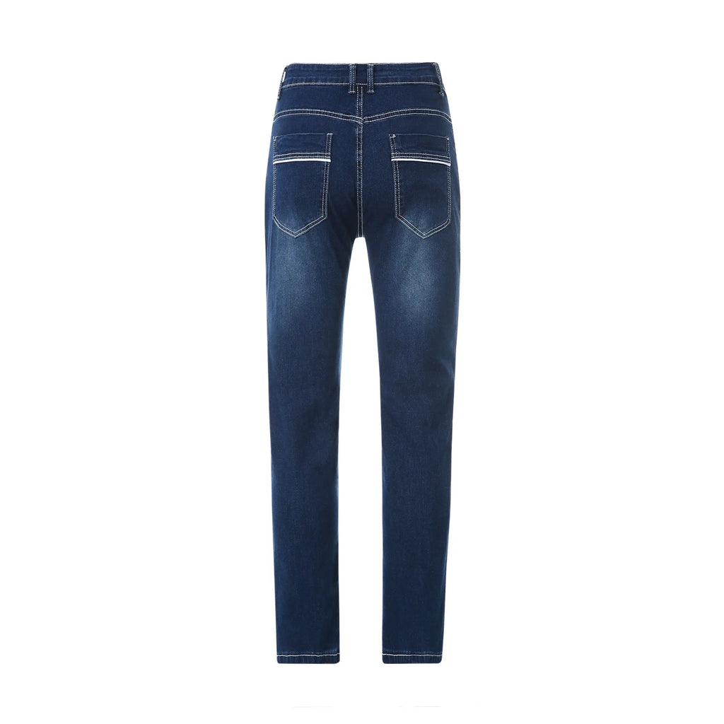 Straight Jeans Men Washed No Hole Jean Spring Summer Boyfriend Jeans Streetwear Loose Cacual Designer Long Denim Pants Trousers