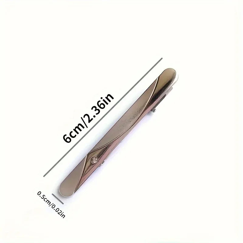 10pcs Men's Dress Tie Clips, Wedding Business Suit Fashion Necktie Clips, Gifts For Husband Boyfriend