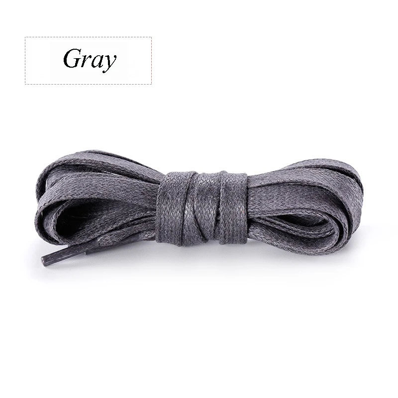 Fashion Flat Waxed Cotton Shoe Laces Unisex Boots Casual Sneakers Shoelace Leather Laces Shoes Boots Waterproof for Shoelaces