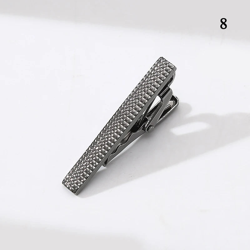 Tie Pin For Men Classic Tie Clips Copper Tie Bar Tie Collar Pin Business Corbata Necktie Clip Jewelry Gift Wedding Accessories