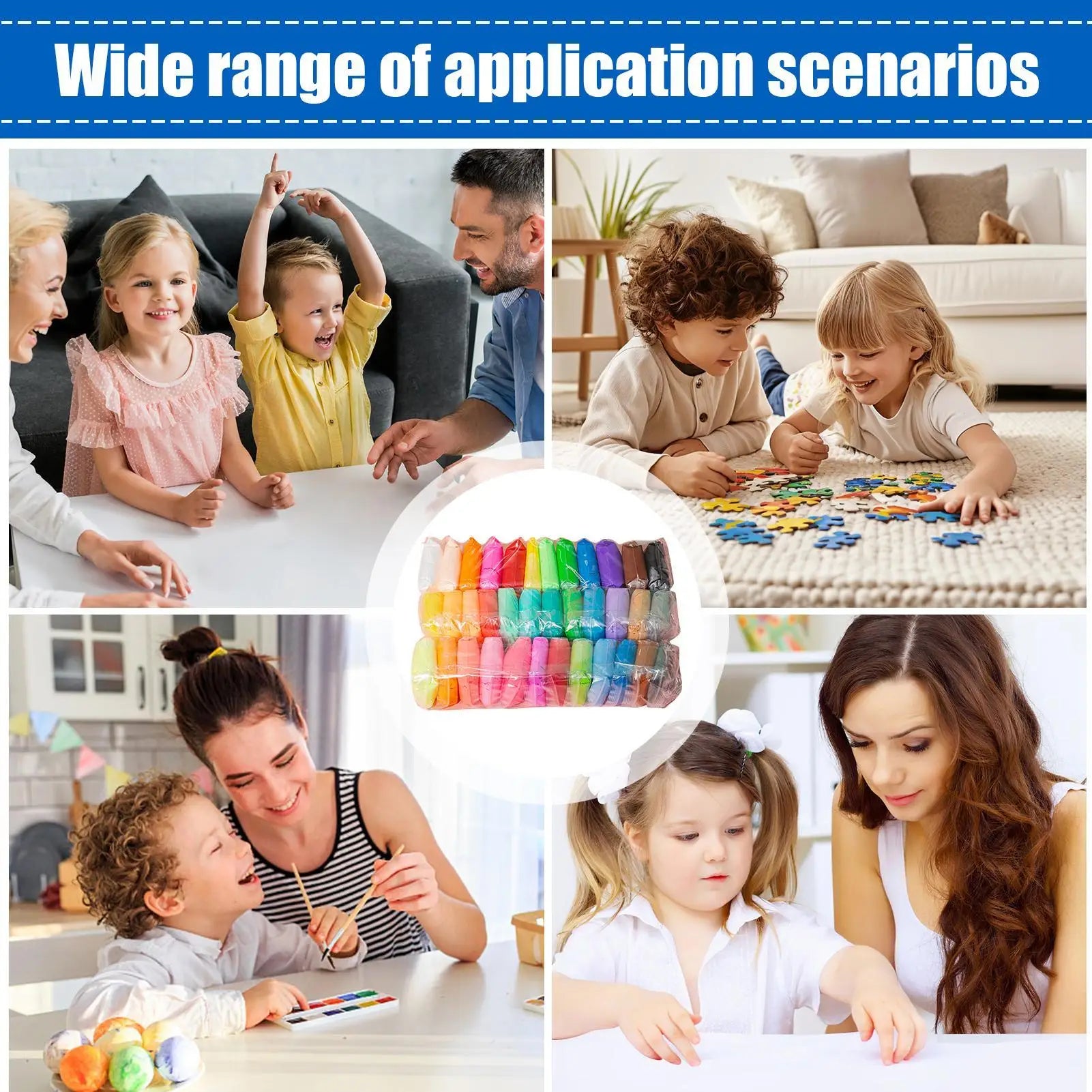 12/24/36 Colors Air Dry Clay Super Light Modeling Clay DIY Crafts with Tools Soft Creative Educational Toys for Kids Gifts