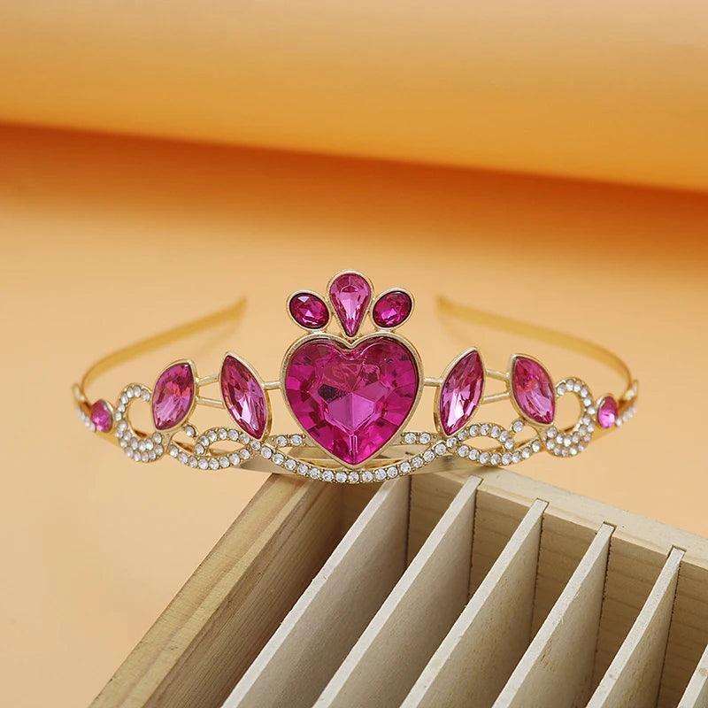 Girl Birthday tiara Crowns Bridal Wedding Hair Accessories Princess Queen Blue Crown Women Party Performance Hair Accessories