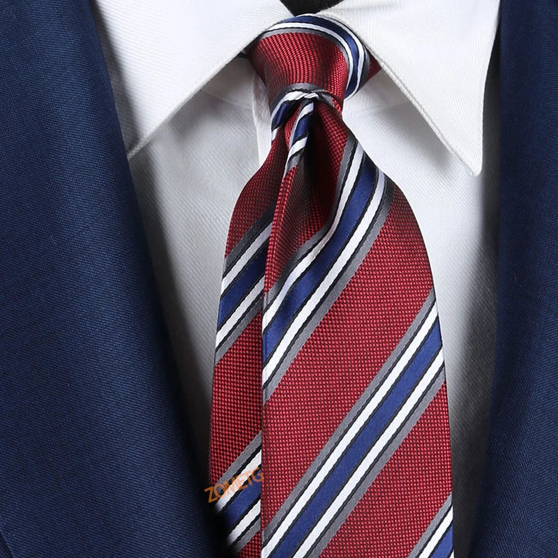 Ties for Men Fashion Necktie Striped Ties Tie Jannyday campling Necktie Wedding Ties red ties