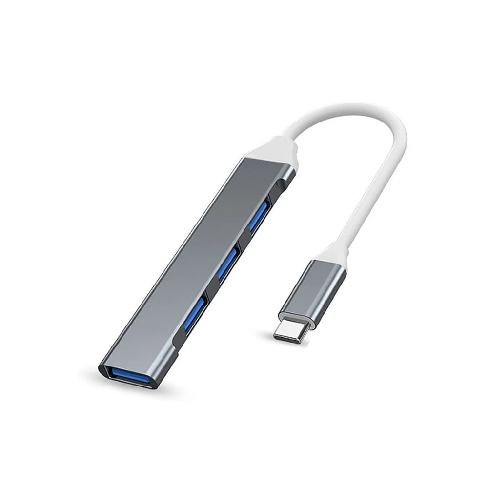 USB C Hub USB Hub 3.0 Type C Docking Station Aluminum 4-in-1 USB Expander, with 3 USB Ports and 1 USB C Port USB Distributor