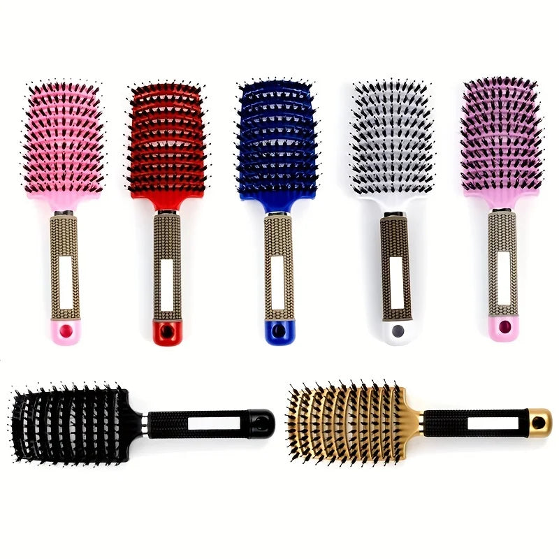 1pc Magic Scalp Massage Hair Brush for Women - Professional Detangling Tool for Wet Curly Hair - Hairdressing Tool