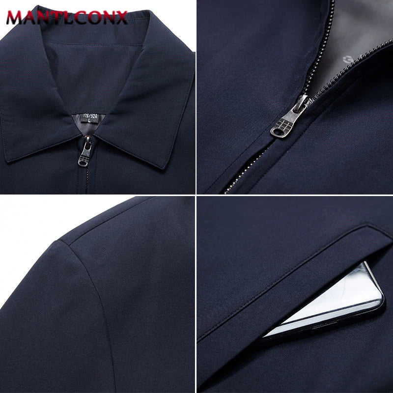 Thick Fleece Jacket Men Windproof Men's Winter Coat Blazer Autumn Winter Warm Men's Jacket Windbreak Casual Business Coat L-3XL