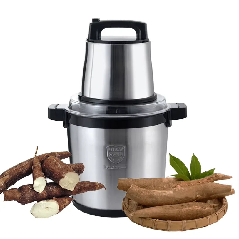 Household Yam Pound 6L 8L 12L 15L Cassava Fufu Mashing Machine Multifunctional Electric Meat Grinder