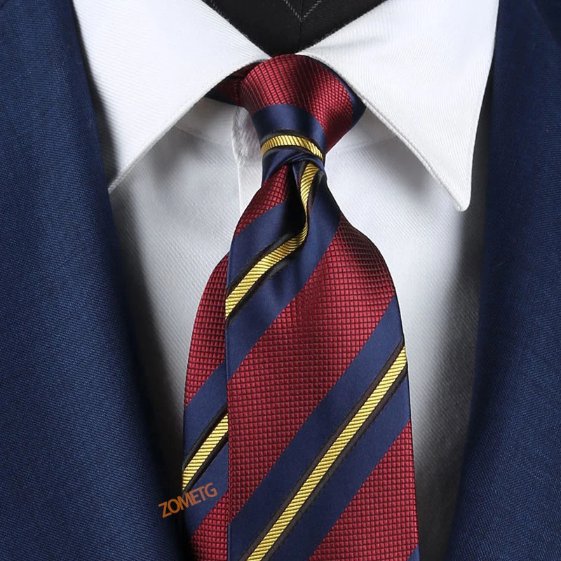 Ties for Men Fashion Necktie Striped Ties Tie Jannyday campling Necktie Wedding Ties red ties