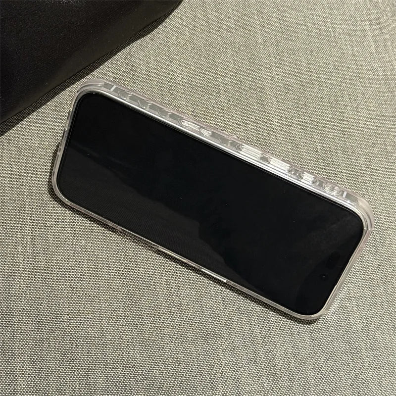 Lovely Magnetic Phone Case For iPhone 16 Pro 15 14 13 Pro Max 15Pro Cover with Pearl Bowknot Stand Shockproof Cases for Magsafe