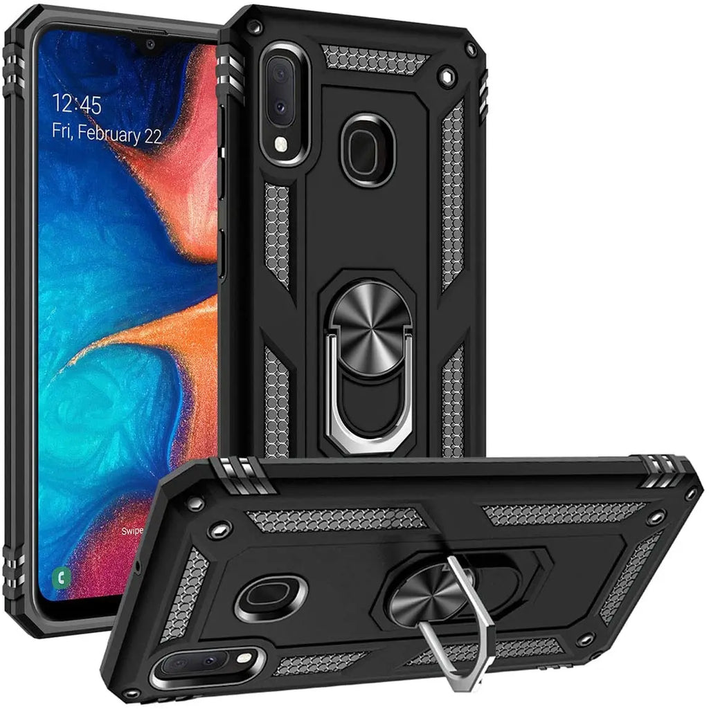 for Samsung A20e Armor Shockproof Case for Samsung Galaxy A20e Military Protective Ring Holder Magnet Cover for Samsung A 20e