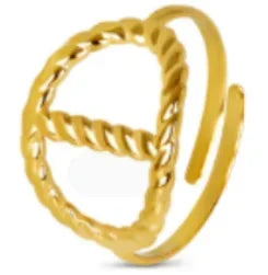 High End Waterproof Hollow Stainless Steel Finger Ring Trendy for Women Personalize Jewelry Wholesale