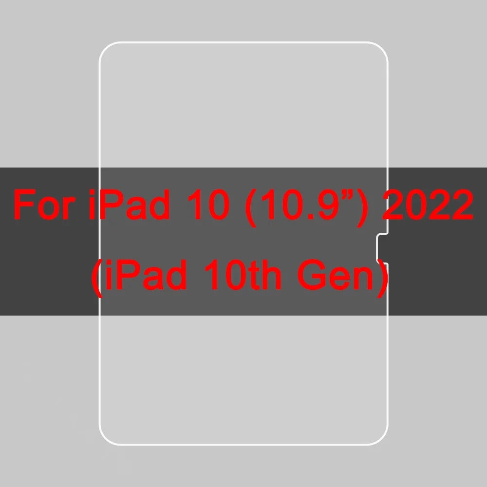 3Pcs Soft PET Screen Protector For iPad Air 5 4 3 2 1 Mini 6 5 For iPad 10.9 10th 9th 8th 7th 6th 5th Generation Protective Film
